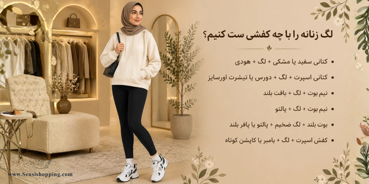 لگ زنانه را با چه کفشی ست کنیم؟